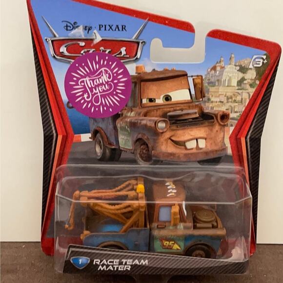 Disney Pixar 2010 Cars Movie Race Team Mater Tow Truck Toy - Picture 1 of 5